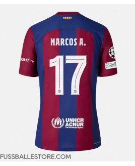 Günstige Barcelona Marcos Alonso #17 Heimtrikot 2023-24 Kurzarm